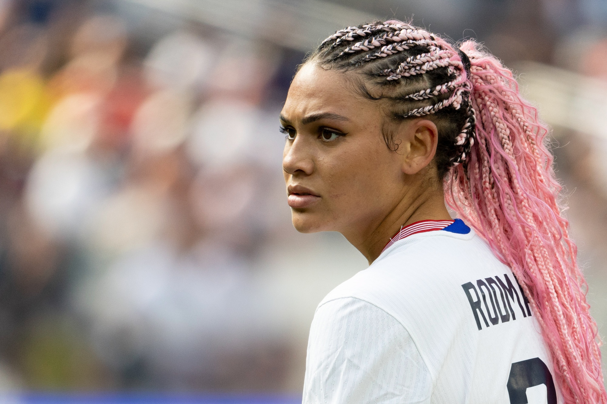 Trinity Rodman during a recent game