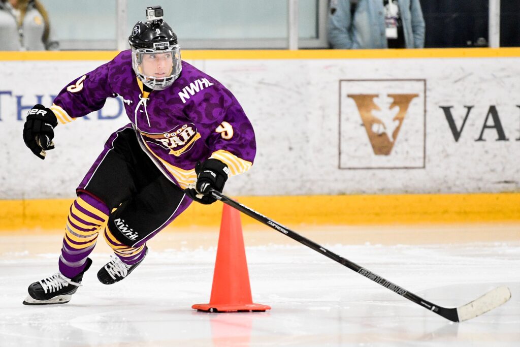 Allie Thunstrom competes in a 2019 skating competition