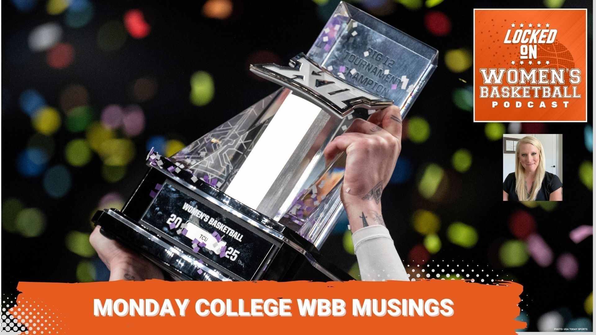 Photo of Big 12 tournament championship trophy