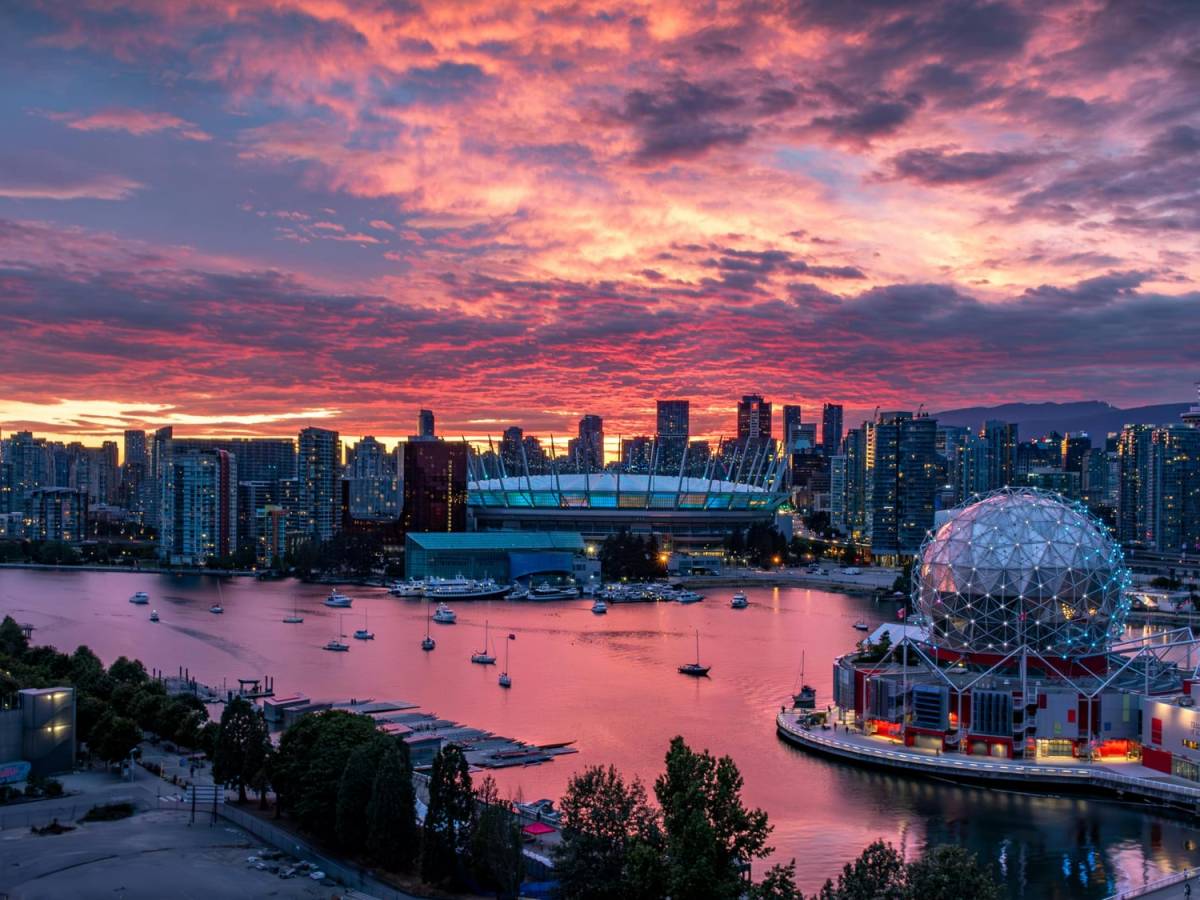 Vancouver in the evening