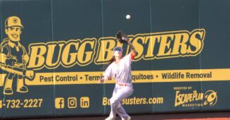 Kelsie Whitmore makes the catch.