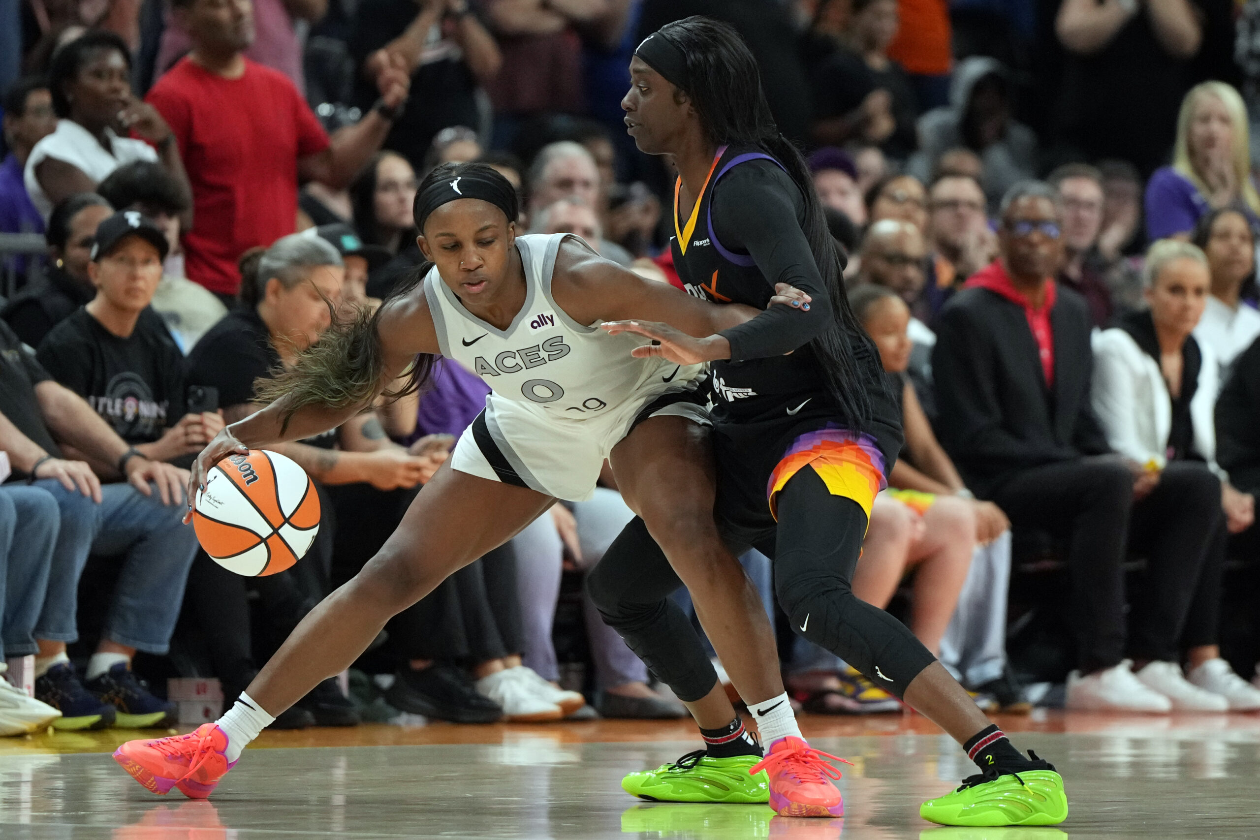 Kahleah Copper of Phoenix and Jackie Young of Las Vegas will be matched up on each other in a battle of two of the most-talented guards in the league.