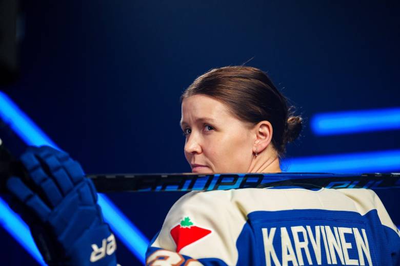 Michelle Karvinen poses for media day