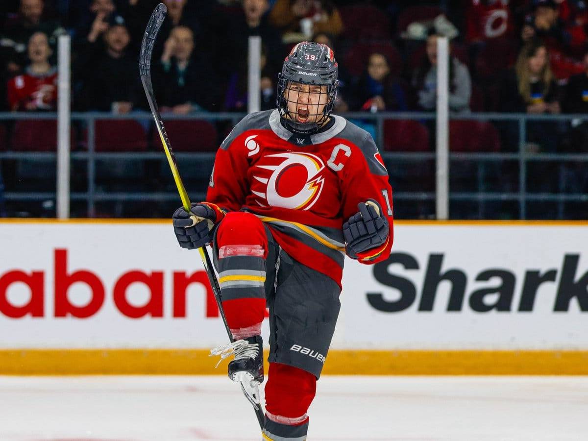 Ottawa Charge captain Brianne Jenner celebrates a goal