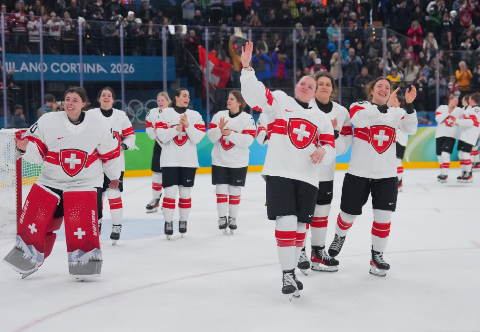 Switzerland takes a victory lap after winning Bronze