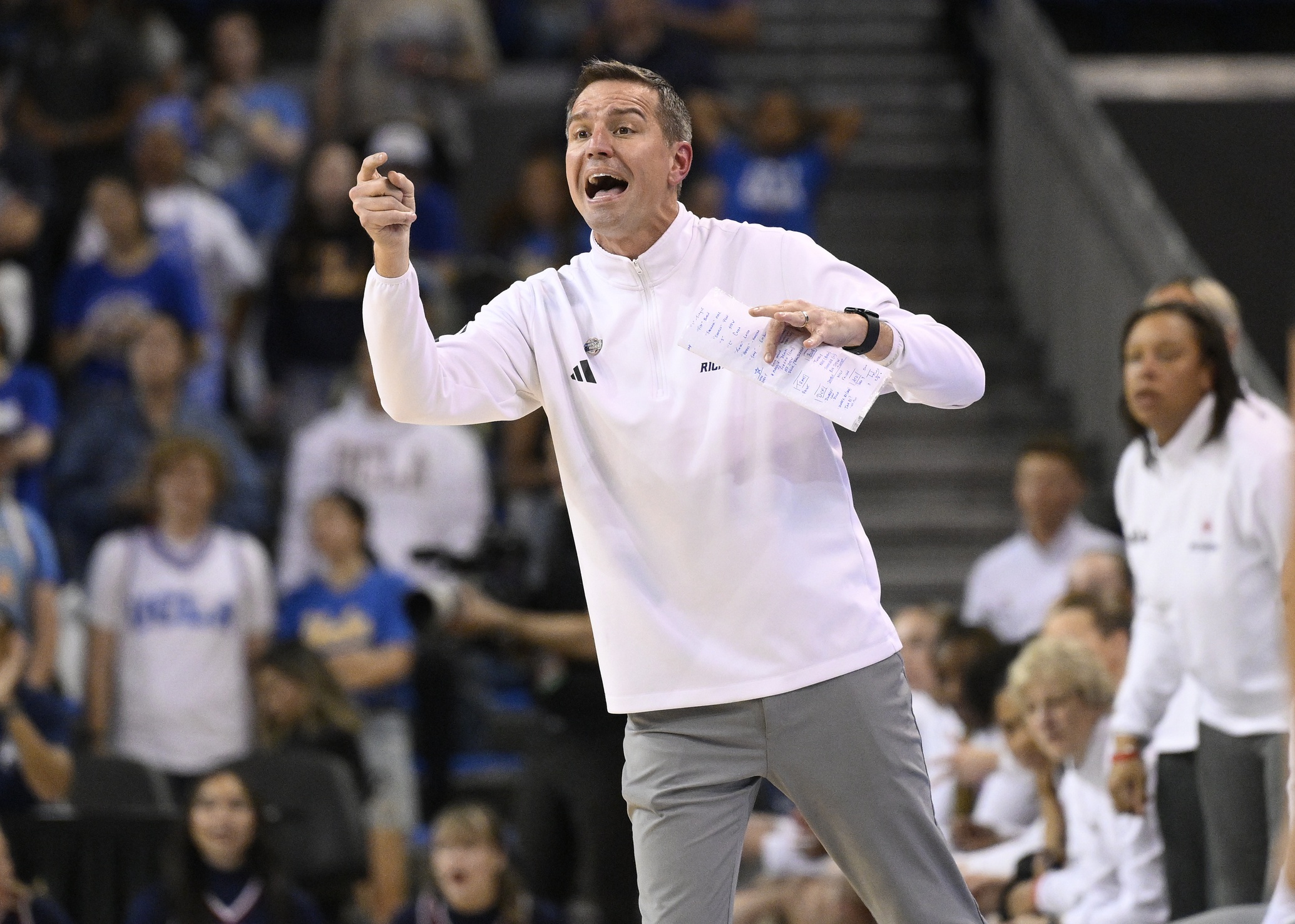 Richmond head coach Aaron Roussell.