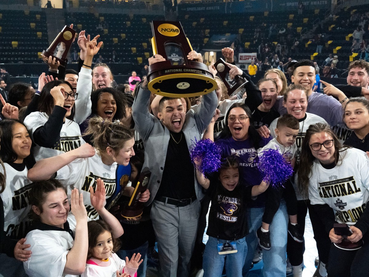 It’s just a family thing – inside the first-ever NCAA Wrestling Championships