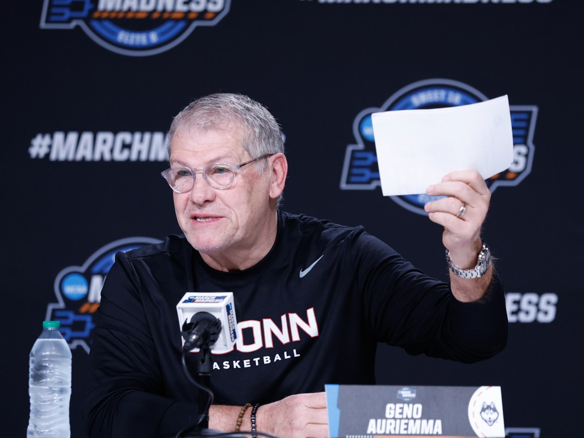 UConn coach Geno Auriemma rips into NCAA’s regional setup