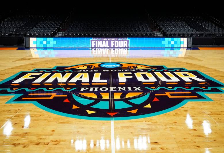 Image of the floor logo for the Phoenix Final Four.