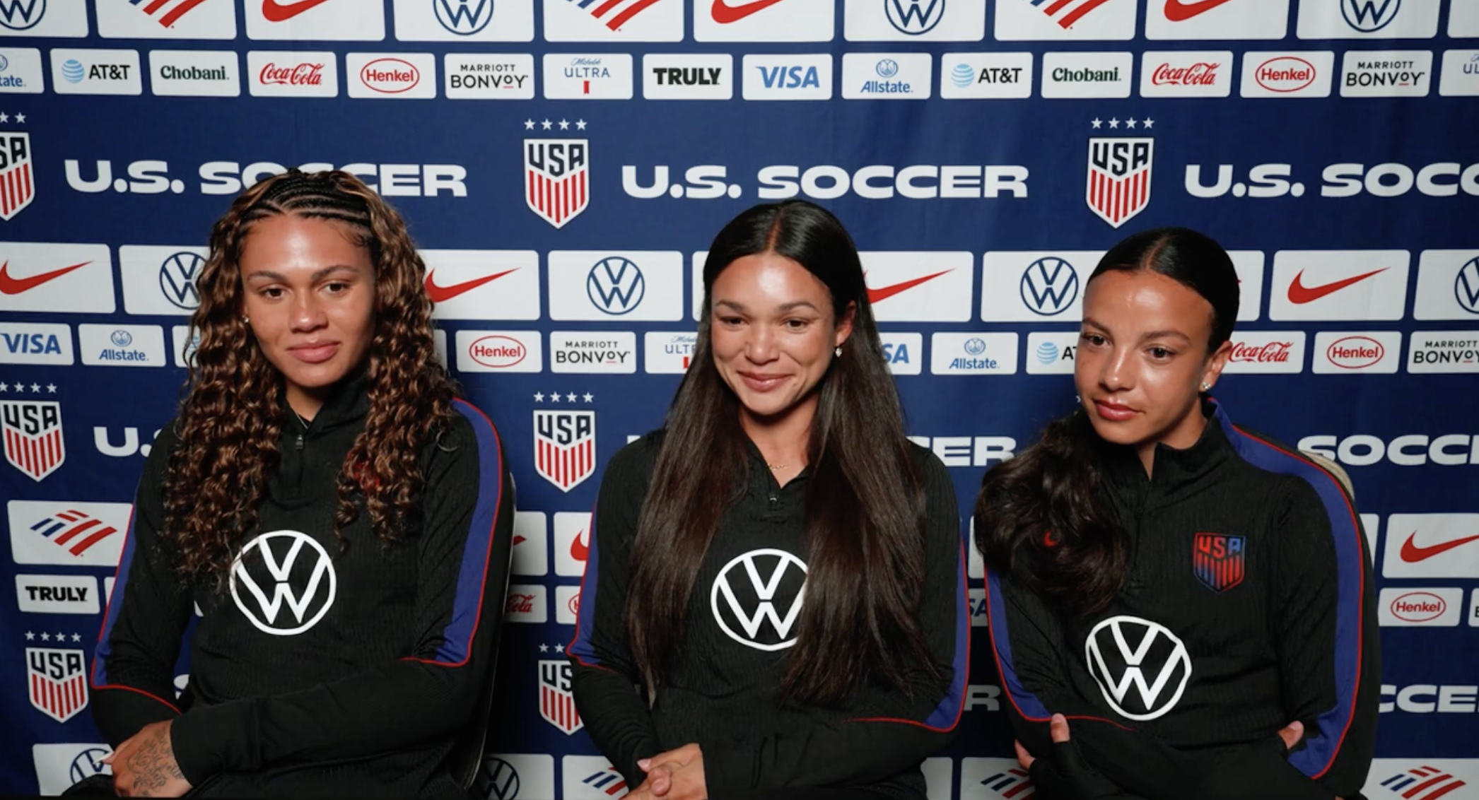 Triple Espresso reunites at USWNT camp in Brazil