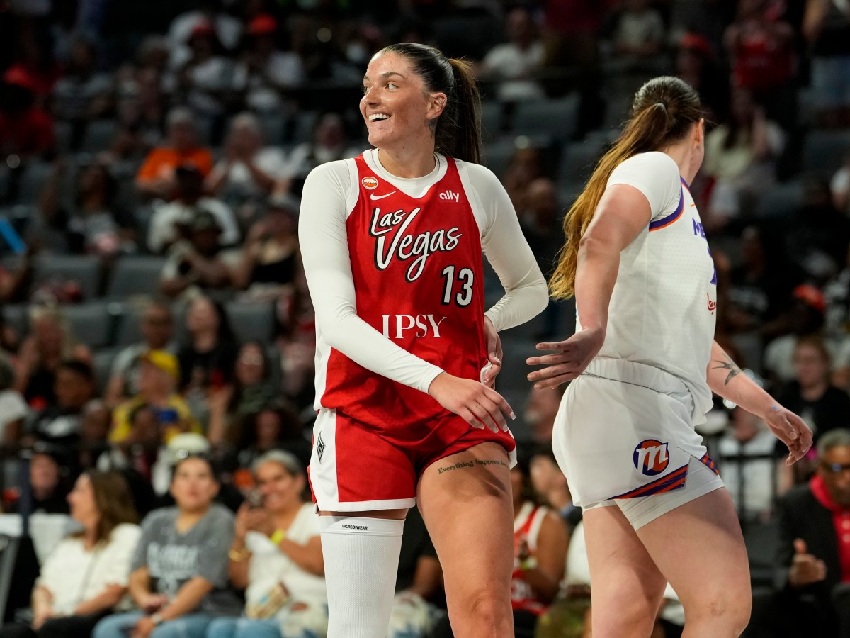 Justine Pissott made her WNBA debut  and lit up the court for the Aces