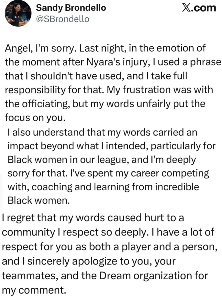 Οι Angel Reese, Sandy Brondello προσφέρουν δηλώσεις μετά από σχόλια για τα «προστατευόμενα είδη».