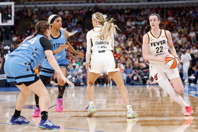 Sophie Cunningham fouled hard and Caitlin Clark’s foul rescinded in Fever vs. Sky