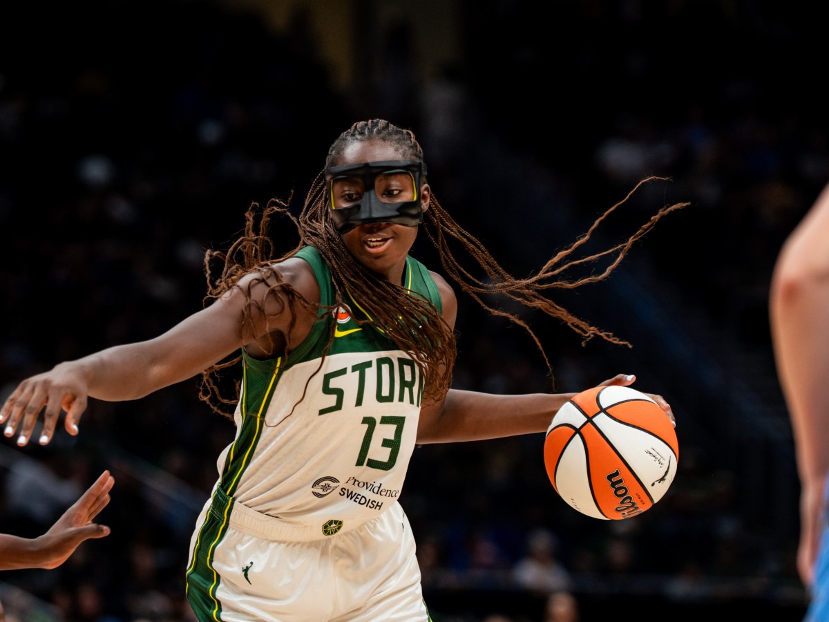 Back from injury, masked Ezi Magbegor brings defense and leadership to Seattle Storm