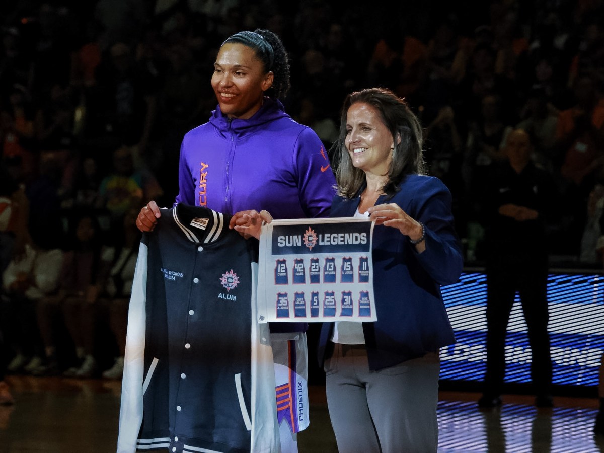 ‘She’s a real competitor’: Alyssa Thomas is honored as a Sun legend