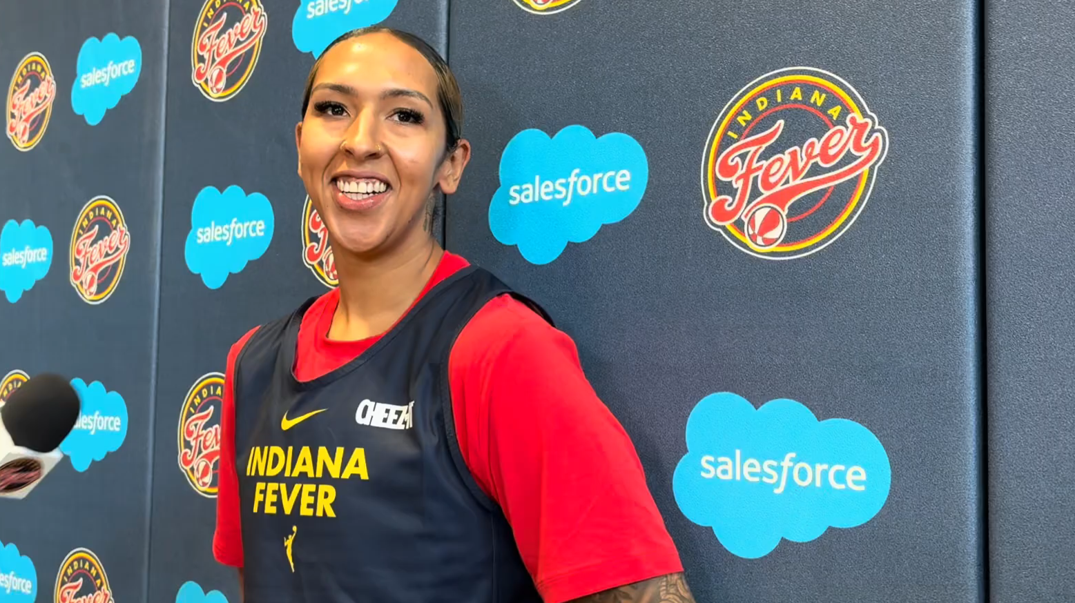 Mercedes Russell is more than just a towering presence for the Indiana Fever